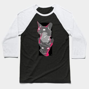 Cat, Cat, & Cat Baseball T-Shirt